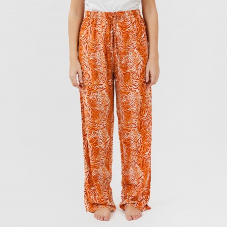 Pantalón viscosa Sole teja