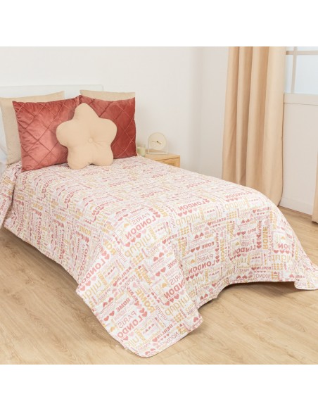 Colcha bouti Paris marsala Colcha bouti Paris marsala