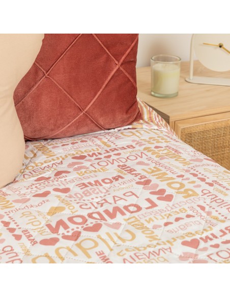 Colcha bouti Paris marsala Colcha bouti Paris marsala