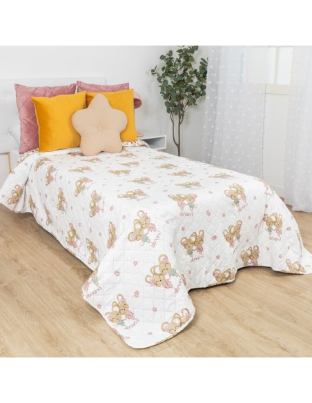 Colcha bouti Friends rosa Colcha bouti Friends rosa