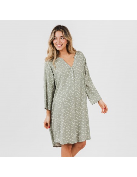 Camisola viscosa Valeria verde caceria Camisola viscosa Valeria verde caceria