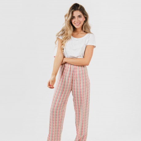 Pantalón viscosa Villa rosa pantalones-comodos-mujer