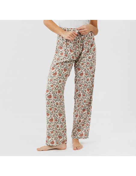 Pantalón viscosa Isabel teja pantalones-comodos-mujer