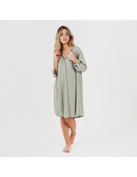 Camisola viscosa Valeria verde caceria Camisola viscosa Valeria verde caceria