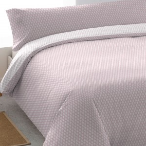 Funda nordica algodon Nemo reversible malva Medidas nordicos cama 90cm