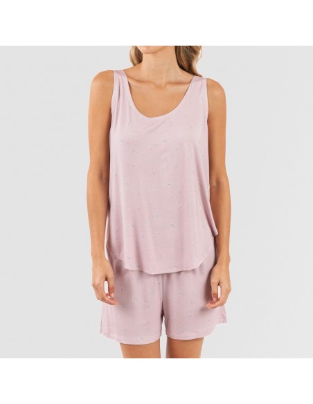 Pijama tirantes mujer viscosa Melanie malva Pijama tirantes mujer viscosa Melanie malva