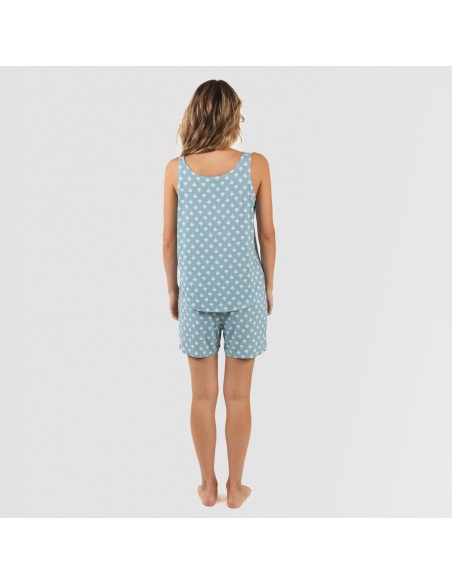Pijama tirantes mujer viscosa Summer indigo Pijama tirantes mujer viscosa Summer indigo