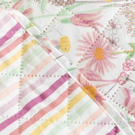 Colcha bouti Ainhoa rosa