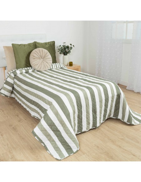 Colcha bouti Raya Aviles verde caceria Colcha bouti Raya Aviles verde caceria