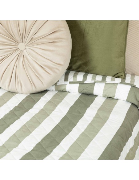 Colcha bouti Raya Aviles verde caceria Colcha bouti Raya Aviles verde caceria