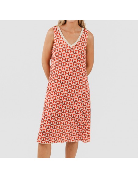 Vestido midi tirantes soft Tucson teja Vestido midi tirantes soft Tucson teja