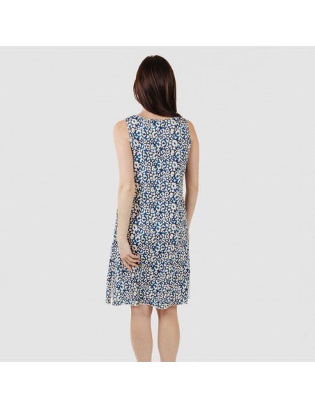 Vestido midi tirantes soft Milina azul marino Vestido midi tirantes soft Milina azul marino