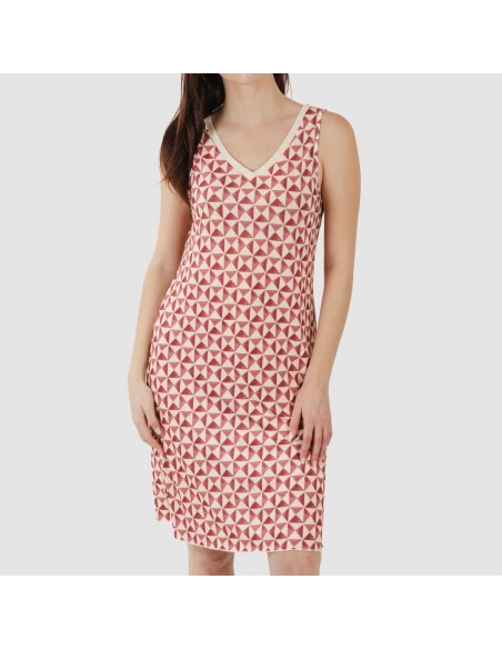 Vestido midi tirantes soft Tucson malva rosa Vestido midi tirantes soft Tucson malva rosa