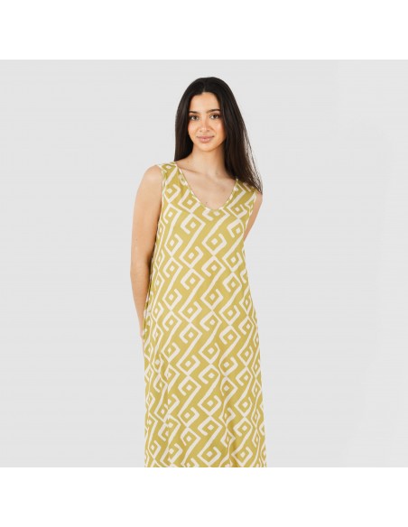 Vestido largo tirantes soft Baladi verde lima Vestido largo tirantes soft Baladi verde lima