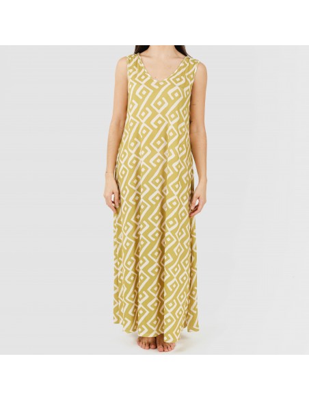 Vestido largo tirantes soft Baladi verde lima Vestido largo tirantes soft Baladi verde lima