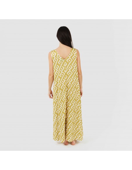 Vestido largo tirantes soft Baladi verde lima Vestido largo tirantes soft Baladi verde lima