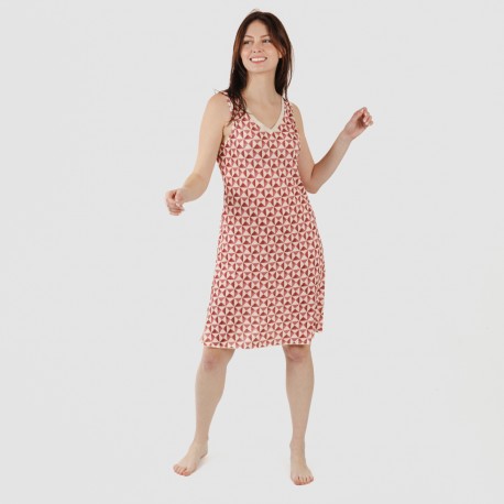 Vestido midi tirantes soft Tucson malva rosa