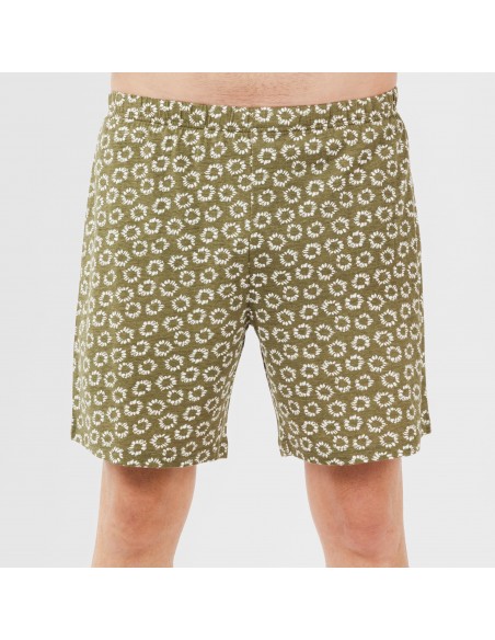 Pijama corto algodón hombre Khalil verde Pijama corto algodón hombre Khalil verde