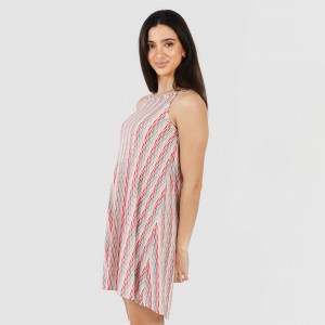 Vestido corto tirantes crepe Villa rosa 2