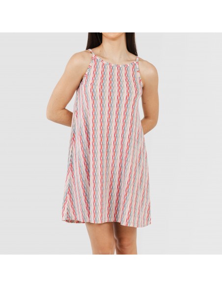 Vestido corto tirantes crepe Villa rosa Vestido corto tirantes crepe Villa rosa