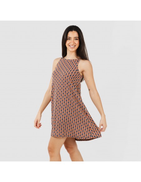 Vestido corto tirantes crepe Olmeca Vestido corto tirantes crepe Olmeca