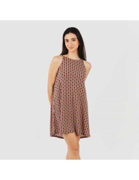 Vestido corto tirantes crepe Olmeca Vestido corto tirantes crepe Olmeca