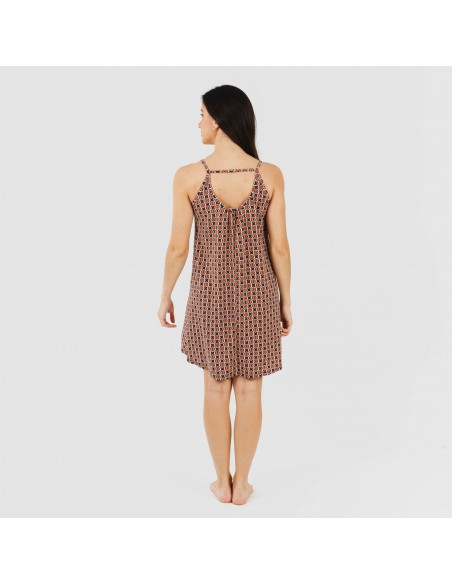 Vestido corto tirantes crepe Olmeca Vestido corto tirantes crepe Olmeca