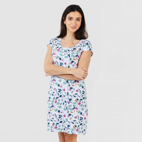 Blusón algodón Maura verde azulado