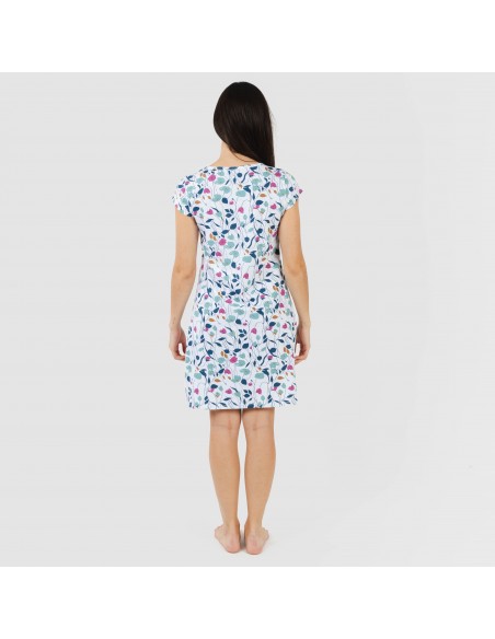 Blusón algodón Maura verde azulado Blusón algodón Maura verde azulado