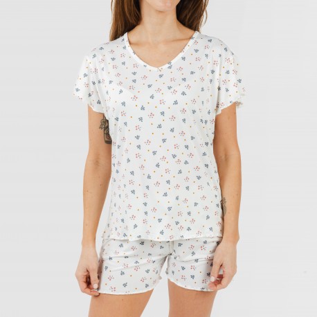Pijama manga corta mujer soft Ines