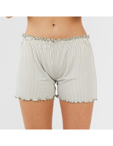 Pijama manga corta mujer soft Raya Leia verde caceria Pijama manga corta mujer soft Raya Leia verde caceria