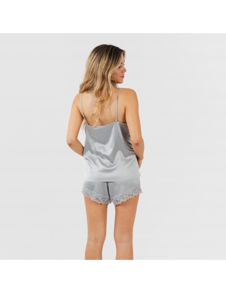 Pijama tirantes mujer satén Friday liso Pijama tirantes mujer satén Friday liso