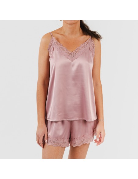 Pijama tirantes mujer satén Friday liso Pijama tirantes mujer satén Friday liso