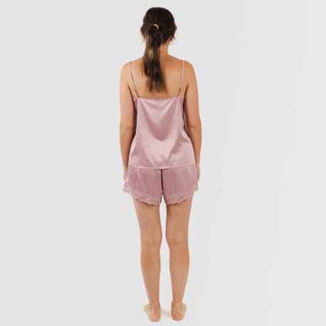 Pijama tirantes mujer satén Friday liso