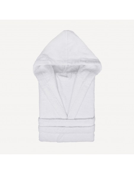 Albornoz capucha blanco 450gr Unisex Albornoz capucha blanco 450gr Unisex