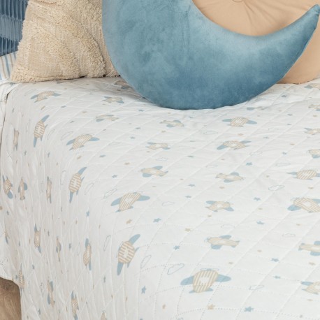 Colcha bouti Bennet indigo