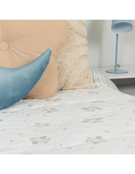 Colcha bouti Bennet indigo Colcha bouti Bennet indigo