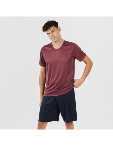 Conjunto deportivo corto tecnico hombre burdeos marino Conjunto deportivo corto tecnico hombre burdeos marino