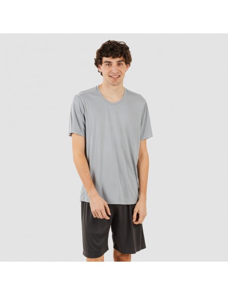 Conjunto deportivo corto tecnico hombre perla marengo Conjunto deportivo corto tecnico hombre perla marengo