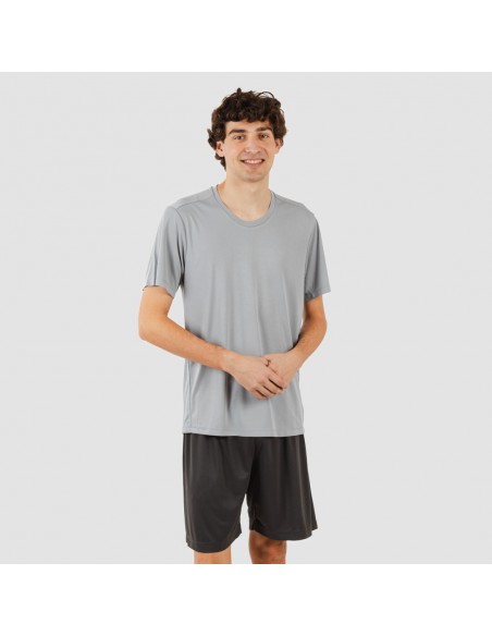 Conjunto deportivo corto tecnico hombre perla marengo Conjunto deportivo corto tecnico hombre perla marengo