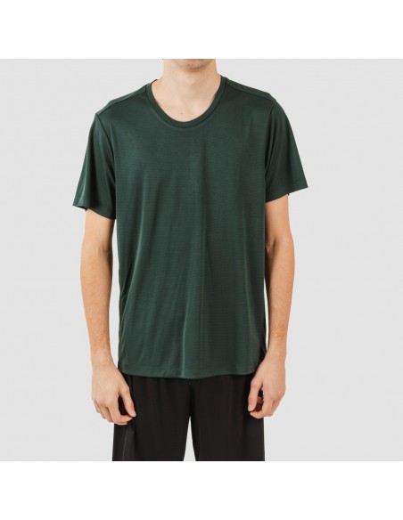 Conjunto deportivo corto tecnico hombre verde botella negro Conjunto deportivo corto tecnico hombre verde botella negro