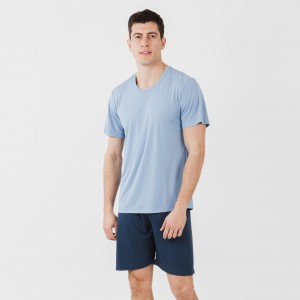 Conjunto deportivo corto tecnico hombre indigo marino