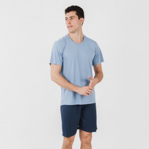 Conjunto deportivo corto tecnico hombre indigo marino 2