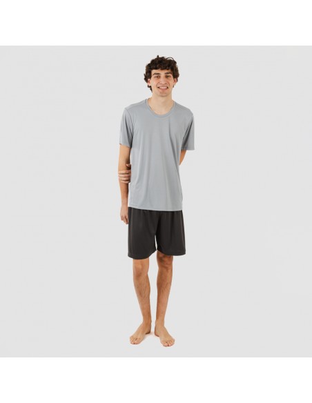 Conjunto deportivo corto tecnico hombre perla marengo Conjunto deportivo corto tecnico hombre perla marengo