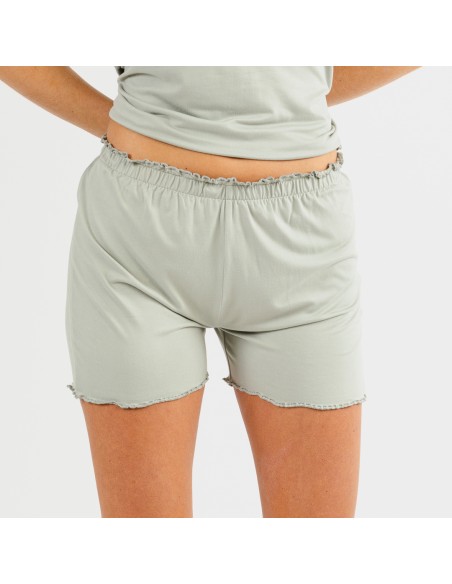 Pijama manga corta mujer soft liso Pijama manga corta mujer soft liso
