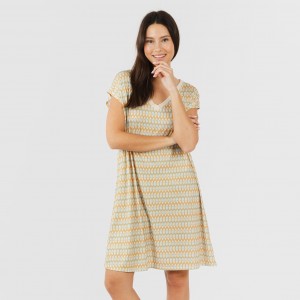 Vestido corto manga fluida soft Minty arena 2