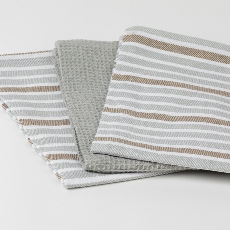 Set 3 paños de cocina Raya Guti gris comprar-panos-de-cocina