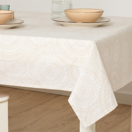 Mantel antimanchas Kabilas beige