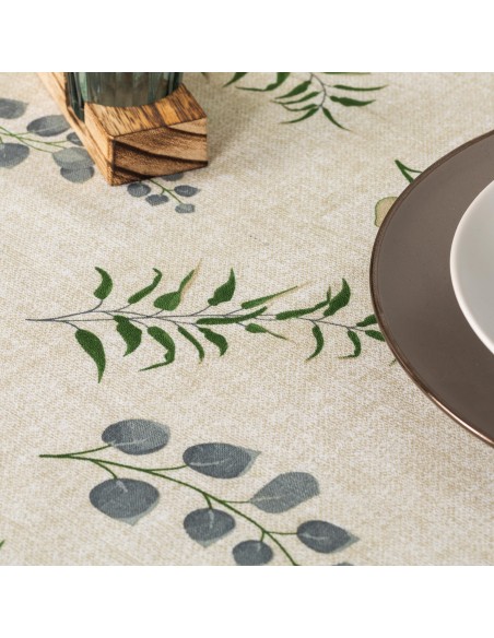 Mantel antimanchas Mesina verde Mantel antimanchas Mesina verde