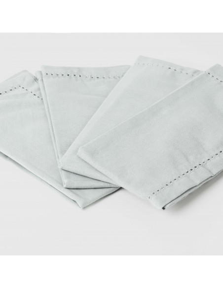 Set 4 servilletas algodón liso ropa-mesa